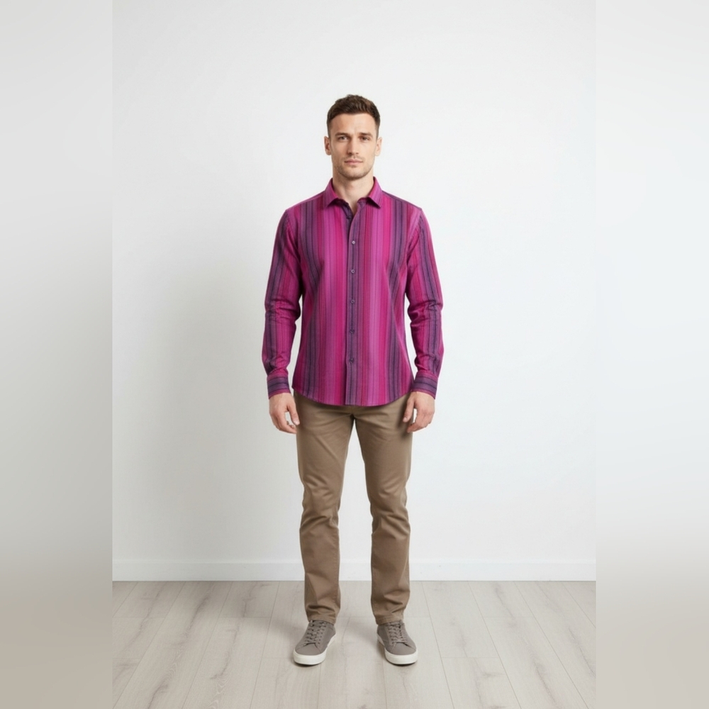 VERSACE - Men's Striped Shirt
